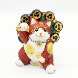 九谷焼 置物　招き猫雷神 単品販売 ギフト プレゼント 個人用 結婚祝い 贈り物 出産 内祝い 引き出物 金婚式 誕生日プレゼント 還暦祝い 古希 喜寿 米寿 退職祝い あす楽 ラッピング 風水