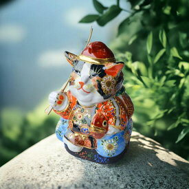 九谷焼 7号恵比寿招き猫 まねきねこ 置物 玄関 インテリア ギフト プレゼント 個人用 結婚祝い 贈り物 出産 引き出物 金婚式 風水 開運