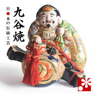 九谷焼 打ち出の小槌乗り大黒様・盛（高さ27cm）