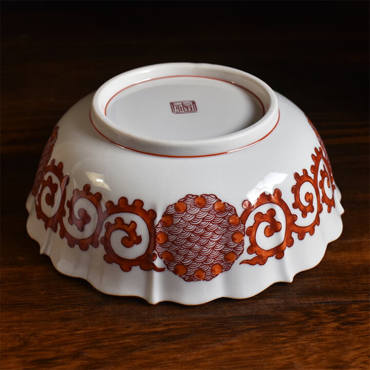 楽天市場】九谷焼 煮物鉢 飯田屋 赤絵（径 約18cm）（ 和食器 中鉢 