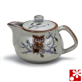 ポット 急須（茶こし 網付き） ふくろう（不苦労）（ 陶器 妻 誕生日 プレゼント ギフト お祝い おしゃれ 人気 和趣 ）