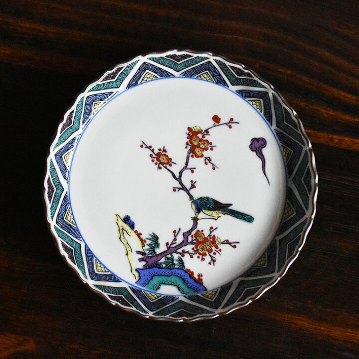 楽天市場】九谷焼 中皿 セット（ 径 16cm ） 古九谷花鳥の図（ 和食器 