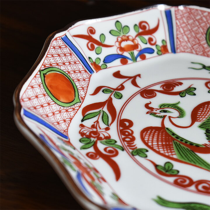 楽天市場】九谷焼 中皿 セット 赤絵鳳凰（ 和食器 取り皿 おしゃれ 
