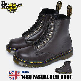 ドクターマーチン 8ホール ブーツ メンズ 1460 パスカル ブラック 黒 靴 シューズ イギリス イングランド 英国 マーチン レザー カジュアル プレミアム ワーク クラシック Dr.Martens PASCAL 8EYE BOOT 25271262