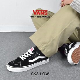 【＼祝／9周年SALE開催！】 VANS スニーカー バンズ スケート ロー レディース メンズ USA 企画 ホワイト ブラック 白 黒 靴 シューズ ローカット スケーター スケート ローテク ストリート カジュアル 人気 おしゃれ シンプル 定番 ヴァンズ SK8 LOW VN0A4UUK6BT