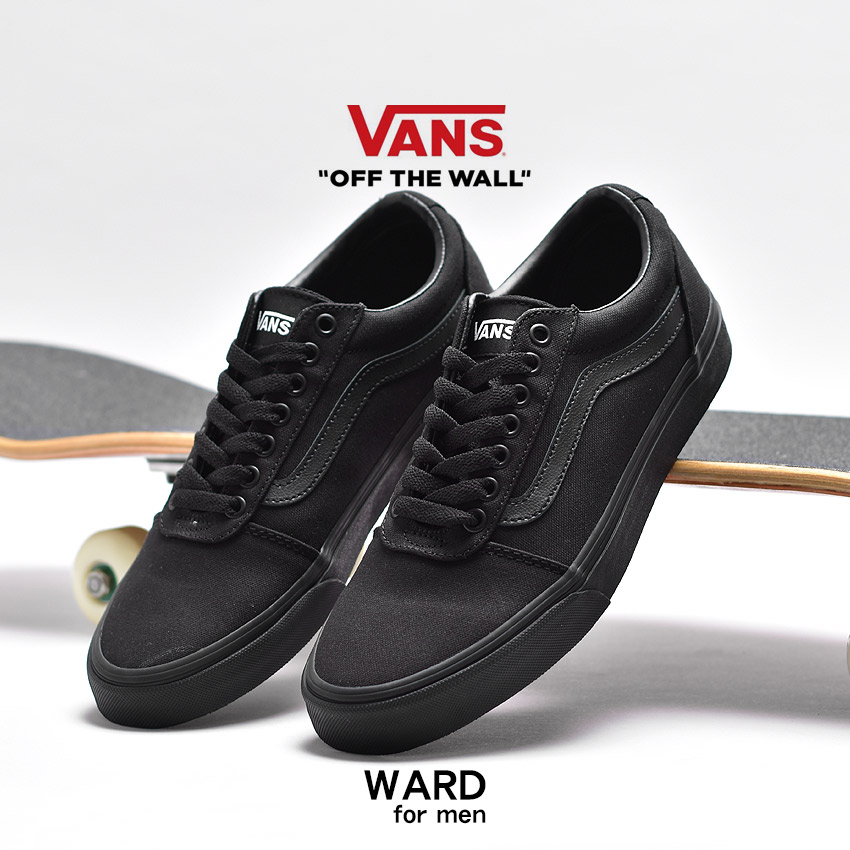 VANS スニーカー バンズ ワード メンズ USA 企画 ブラック 黒 靴 シューズ ローカット スケーター スケート スケシュー ローテク  カジュアル ストリート 人気 おしゃれ 定番 シンプル ヴァンズ WARD VN0A38DM186 | くつコレ