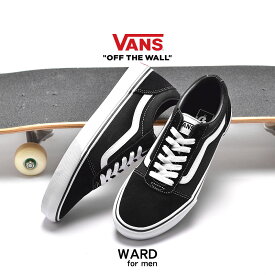 【＼祝／9周年SALE開催！】 VANS スニーカー バンズ ワード メンズ USA 企画 ブラック ホワイト 黒 白 靴 シューズ ローカット スケーター スケート スケシュー ローテク カジュアル ストリート 人気 おしゃれ 定番 シンプル ヴァンズ WARD VN0A36EMC4R