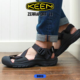 KEEN ZERRAPORT II キーン サンダル メンズ ゼラポート 2 ブラック 黒 靴 シューズ スポーツサンダル KEEN 1022418