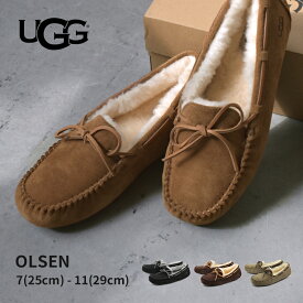 UGG アグ モカシン メンズ ファー ボア 靴 オルセン OLSEN 1003390 カジュアル シューズ スリッポン ローファー 本革 シープスキン 男性 おしゃれ ブランド 売れ筋 秋 冬 防寒 あったか