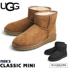 UGG アグ ムートンブーツ クラシックミニ ブーツ メンズ ショートブーツ ファーブーツ 本革 シープスキン カジュアル あたたか 冬 防寒 CLASSIC MINI 1002072 M 大きいサイズ オーストラリア AUSTRALIA