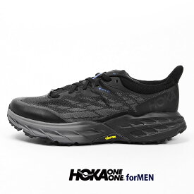【スーパーセール開催！】 HOKA トレイルランニングシューズ メンズ スピードゴート 5 ゴアテックス ブラック 黒 ブルー 靴 スニーカー ブランド ホカ 1127912