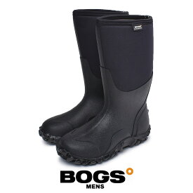 レインブーツ メンズ ボグス クラシックハイ ブラック 黒 靴 シューズ ロングブーツ 雨靴 長靴 防水 防滑 防寒 おしゃれ アウトドア フェス シンプル BOGS CLASSIC HIGH 60142
