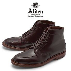 【スーパーセール開催！】 オールデン タンカーブーツ ALDEN コードバン バーガンディ メンズ ブランド シューズ トラディショナル ビジネス フォーマル 馬革 革靴 靴 紳士靴 茶 TANKER BOOT M6906H