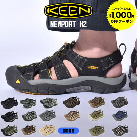 【スーパーセール開催！】 KEEN NEWPORT H2 キーン ニューポート H2 サンダル スポーツサンダル メンズ ブラック 黒 靴 シューズ