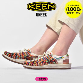 【スーパーセール開催！】 キーン ユニーク KEEN UNEEK サンダル レディース ベージュ マルチ 靴 シューズ スポーツサンダル ORIGINAL 1025635