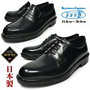 ビジネスシューズ 本革 日本製 メンズ 紳士靴 革靴 紐 ローファー プレーントゥ ラウンドトゥ Uチップ 幅広 4E EEEE ブランド 通勤快足 柔らかい 防水 GORE-TEX 軽量 つゆ対策 父の日