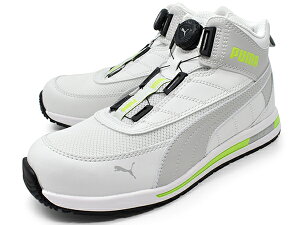 安全靴 プーマ【PUMA SAFETY SWITCHBACK Disc Mid】安全靴 メンズ 安全スニーカー ハイカット ミッドカット 幅広 3E EEE 軽量 防滑 耐油 防滑 滑らない 先芯樹脂 プーマ 安全靴 PUMA DISC LACING SYSTEM スニー