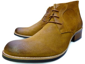 RAUDI （ラウディ）227 SUEDE CHUKKA BOOTS BEIGE メンズ スエード チャッカブーツ ベージュ バックジッパーで脱ぎ履き簡単 ブランド 25.5cm 26cm 26.5cm 27cm 27.5cm