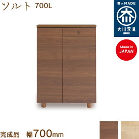 ソルト700L シューズボックス 靴箱 収納 下駄箱 幅70cm 国産 日本製 大川家具 靴の蔵 馬場木工 玄関収納