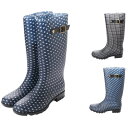 Angel fit / 18032 ブラック 黒 ネイビー 【レインシューズ】【アウトドア】【防水】【長靴】【雨靴】【ロング】【レディース】【婦人靴】【ガーデニング】【ブーツ】(製造上の傷等はご了承の上、ご購入ください。)(後継モデル。カラーが追加されました。)