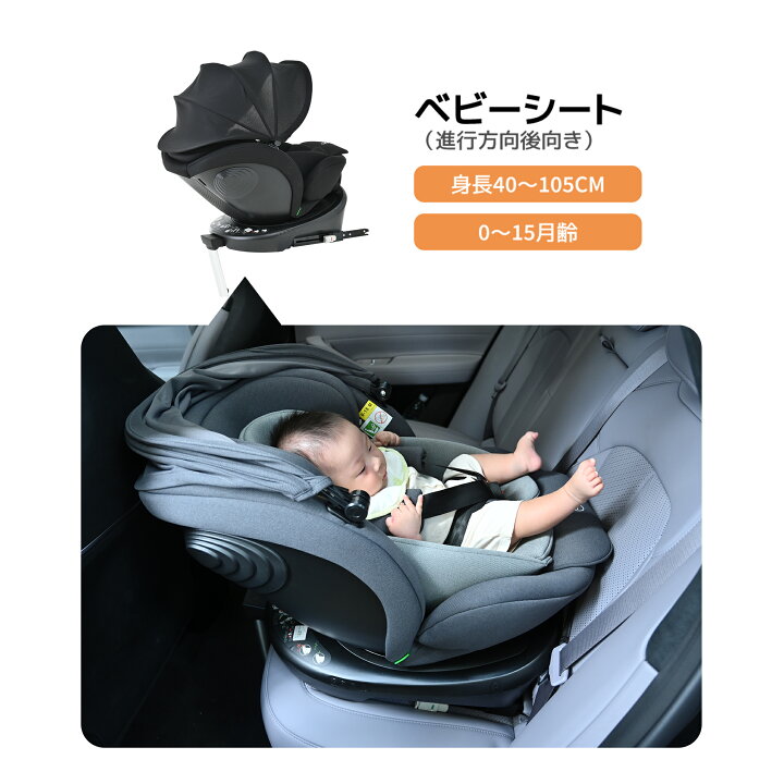 楽天市場】チャイルドシート R129適合 ISOFIX対応 新生児～12歳まで 