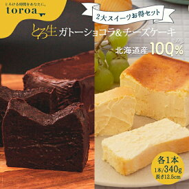 とろ生ガトーショコラ ＆ とろ生チーズケーキ お得セット 各1本 送料無料 濃厚 高級 お取り寄せ スイーツ ギフト プレゼント パーティー toroa 【常温商品との同梱不可】