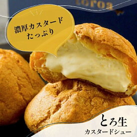 【ベストお取り寄せ大賞受賞ブランド】toroa とろ生カスタードシュー 3個入 ギフトBOX付 シュークリーム スイーツ 高級 個包装 お菓子 洋菓子 濃厚 カスタード プレゼント プチギフト ご褒美 お取り寄せ グルメ 手土産 出産 内祝い お祝い お返し 誕生日 詰め合わせ 送料無料