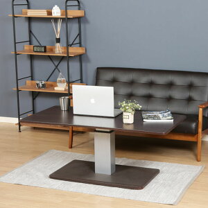 【値下げSALE】昇降式デスク テーブル 昇降式テーブル 幅120cm 無段階 高さ調節 ペダル 昇降 ペダル式 テーブル 昇降テーブル 木製
