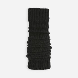 【公式 靴下屋】 リブ バルキー ロング レッグウォーマー / 靴下 タビオ Tabio くつ下 厚手 アームウォーマー 保温 防寒 あったか レッグカバー 毛混 ウール ウール混 暖かい 冬用 ロング丈 レディース 黒 日本製