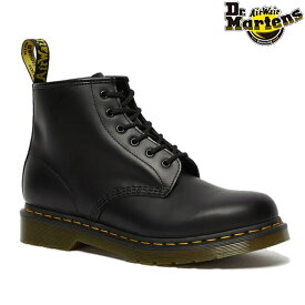 ドクターマーチン Dr.Martens メンズ レディース ブーツ 101 YS スムース 6 ホール ブーツ イエローステッチ レザーブーツ 101 YELLOW STITCH 6EYE 26230001 黒 ブラック