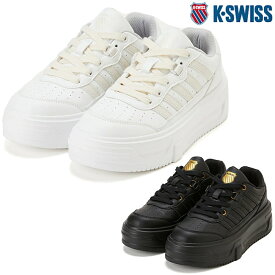 ケースイス K-SWISS レディース スニーカー カジュアル シューズ KSL0007 厚底 軽量 白 ホワイト 黒 ブラック