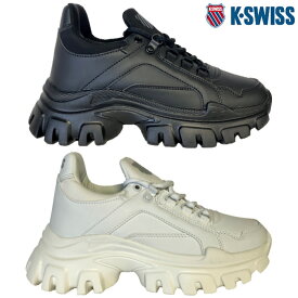 ケースイス K-SWISS レディース スニーカー カジュアル シューズ KSL0029 厚底 黒 ブラック 白 ホワイト