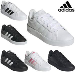 �A�f�B�_�X adidas �W���j�A ���f�B�[�X �X�j�[�J�[ �O�����h �R�[�g �x�[�X 3.0 J �� �z���C�g �� �u���b�N �s���N �C �W���M���O �����j���O�V���[�Y GRANDCOURT BASE 3.0 J �V���[�Y