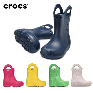SALE �N���b�N�X crocs KIDS HANDLE IT RAIN BOOT 12803 �n���h�� �C�b�g ���C�� �u�[�c �L�b�Y �q���p ���C ���C���u�[�c �s���N ���F �O���[�� �� �y�� �J�C