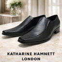 キャサリンハムネット 靴 メンズ ビジネスシューズ 革靴 紳士靴 本革 ブランド KATHARINE HAMNETT 3992 ブラック スリッポン レザーシューズ