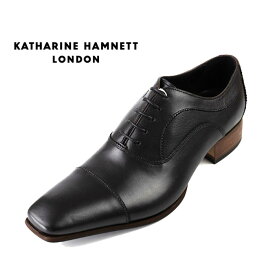 キャサリンハムネット 靴 KATHARINE HAMNETT 31694 ブラック ビジネスシューズ ストレートチップ