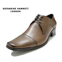 キャサリンハムネット 靴 ビジネスシューズ 紳士靴 KATHARINE HAMNETT 3993 ダークブラウン ストレートチップ レザーシューズ