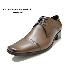 キャサリンハムネット 靴 KATHARINE HAMNETT 3993 ダークブラウン ビジネスシューズ レザー
