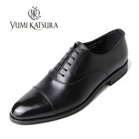 ユミカツラ YUMI KATSURA 6000 ブラック ストレートチップ 内羽根 革底 3E 紳士靴 ビジネスシューズ YK-6000 靴 桂由美