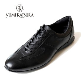 ユミカツラ YUMI KATSURA 6203 ブラック レースアップ レザースニーカー ビジネスシューズ YK-6203 靴 桂由美