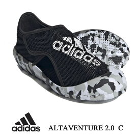 アディダス アルタベンチャー 2.0 C ブラック adidas ALTAVENTURE 2.0 C ID7859 キッズ ジュニア サンダル アクアシューズ 靴