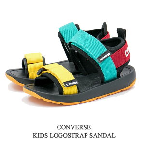コンバース サンダル キッズ ロゴストラップ サンダル マルチ CONVERSE LOGO STRAP SANDAL 37301720 マリンシューズ ウォーターシューズ サマーシューズ 軽量 子供靴