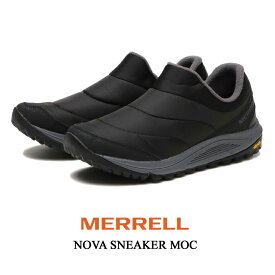 メレル メンズ スニーカー スリッポン ノバ スニーカー モック ブラック MERRELL NOVA SNEAKER MOC J066953 黒 靴