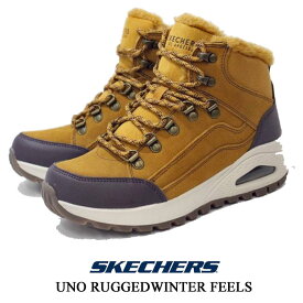 スケッチャーズ レディース スニーカー ブーツ SKECHERS UNO RUGGED WINTER FEELS ウィート 155224 WTN ショートブーツ 靴