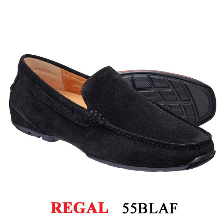 楽天市場 リーガル Regal 55blaf ブラックスエード メンズ 靴 ビジネス カジュアルシューズ ローファー スリッポン 革靴 紳士靴 本革 ブランド 父の日 誕生日 ギフト プレゼント くつサポ