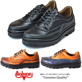 ボブソン BOBSON 4355 ブラック ブラウン ネイビー 3E 靴 本革 メンズ カジュアルシューズ ウォーキングシューズ ブランド