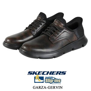 �X�P�b�`���[�Y �����Y �X�j�[�J�[ SKECHERS HANDS FREE SLIP�]INS GARZA-GERVIN 205046 �X���b�v�C���Y �K�[�U �K�[�r�� �_�[�N�u���E�� �C �r�W�l�X ���̓� �M�t�g �v���[���g 205046DKBR
