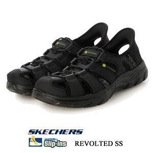 �X�P�b�`���[�Y �����Y �T���_�� SKECHERS HANDS FREE SLIP�]INS REVOLTED SS-NILE 256041 �X���b�v�C���Y ���{���e�b�h SS-NILE �u���b�N 256041BLK �C ���̓� �v���[���g �M�t�g