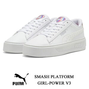 v[} X}bV vbgtH[ V3 K[p[ PUMA SMASH PLATFORM GIRL-POWER V3 395103 fB[X  Xj[J[ C 395103-01