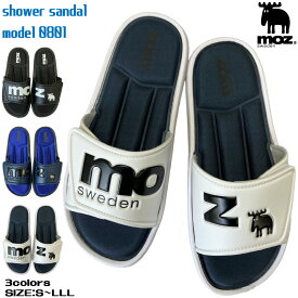 【クーポン 割引き 4/27 09:59まで】 シャワーサンダル メンズ moz モズ リカバリーサンダル アフターサンダル アフターシューズ サンダル S-LLL 黒 ブラック ネイビー ホワイト 軽い 軽量 夏 海 涼しい 快適 ソフト天板 柔らかい 天板 履きやすい ラク moz 0801